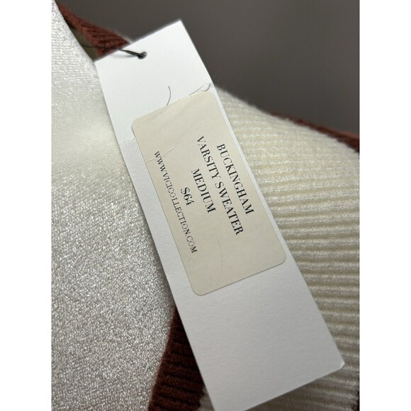 NWT Vici Collection Buckingham Varsity Sweater Size Medium - Picture 3 of 9